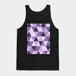 Purple Geometric Pattern Tank Top